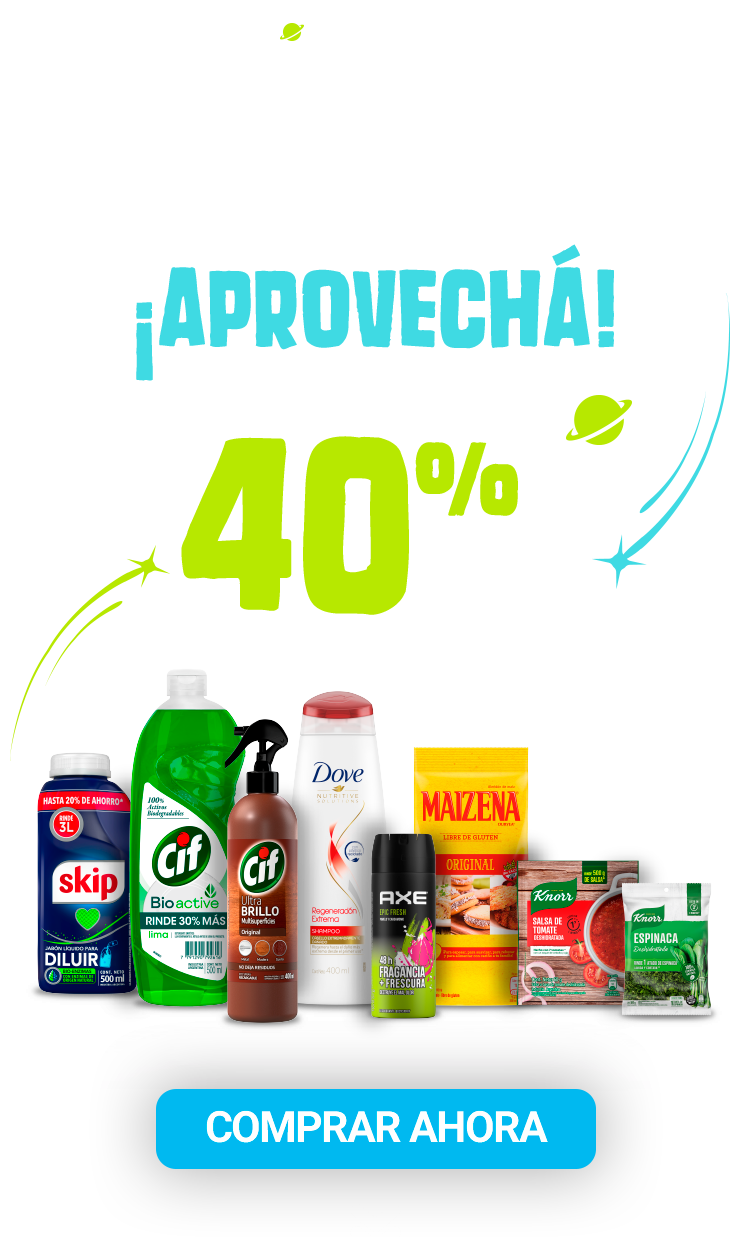 ¡Aprovechá! Hasta 40% off
